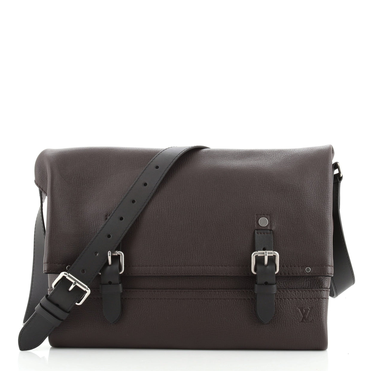 Louis Vuitton Canyon Messenger Bag Utah Leather MM Brown 736744