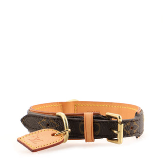  Louis Vuitton Collar M80340 Monogram Dog Collar Dog Small Dog  Pet Accessory : Pet Supplies