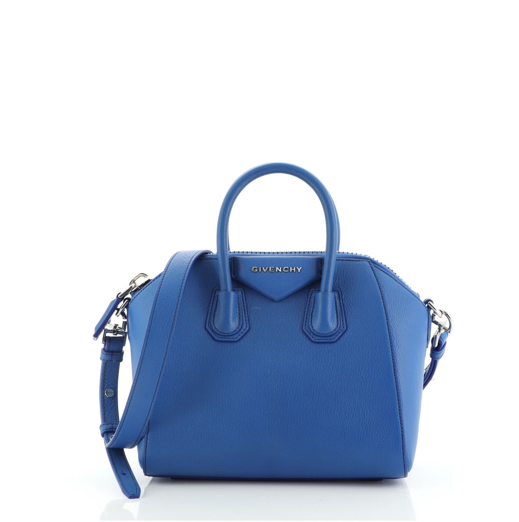 Givenchy Antigona Bag Leather Mini Blue 756602