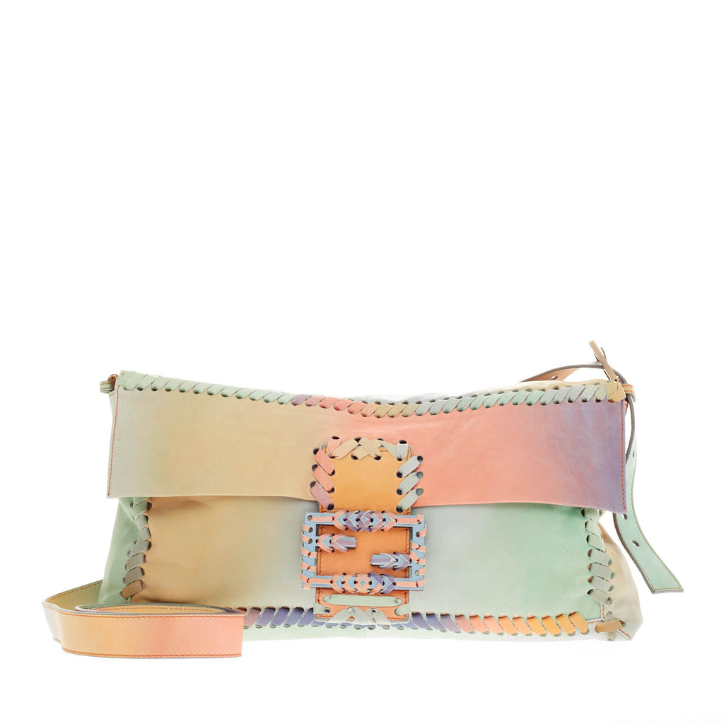 fendi whipstitch baguette