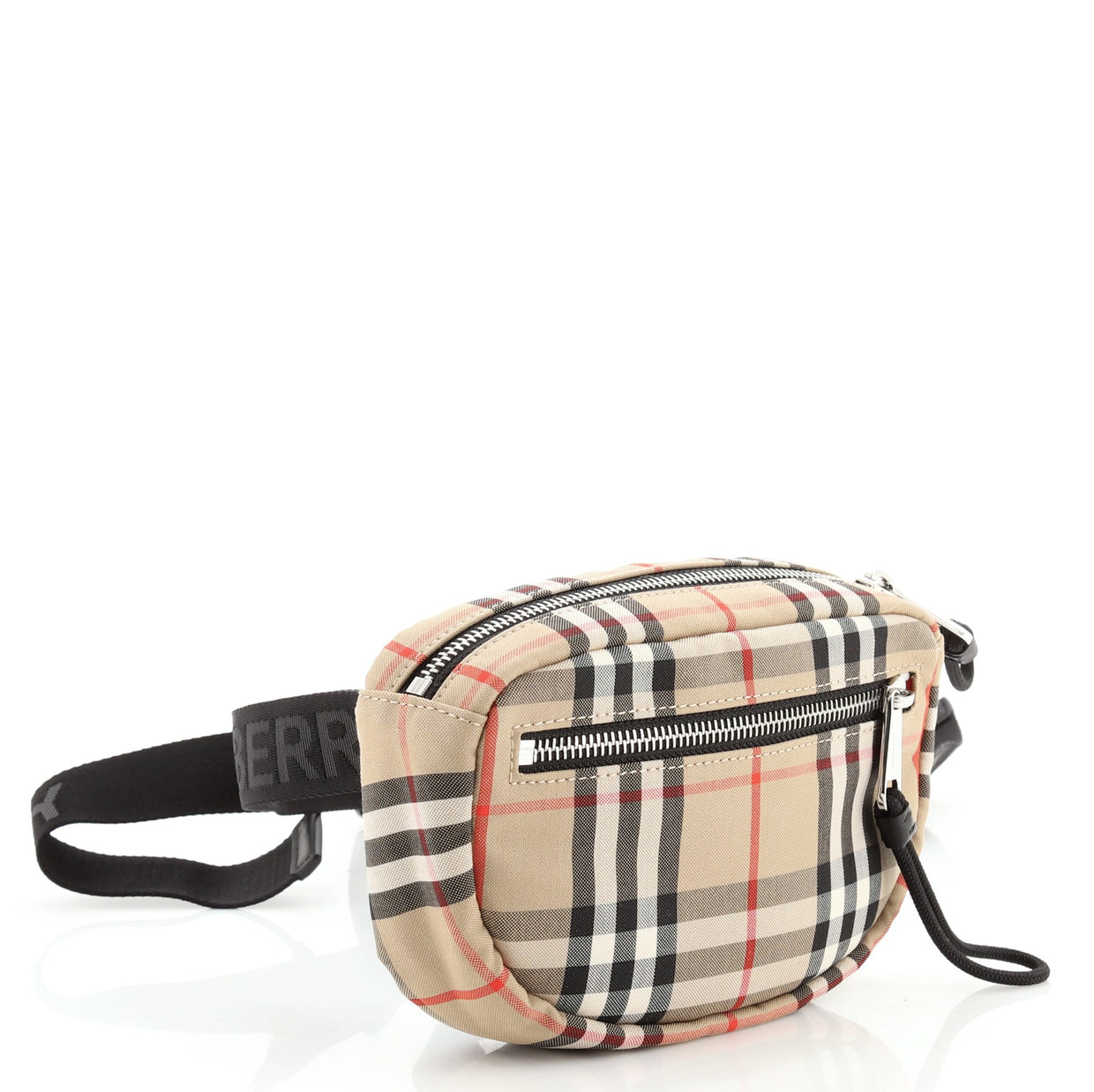 Burberry Cannon Bum Bag Vintage Check Canvas Small Brown 75951144