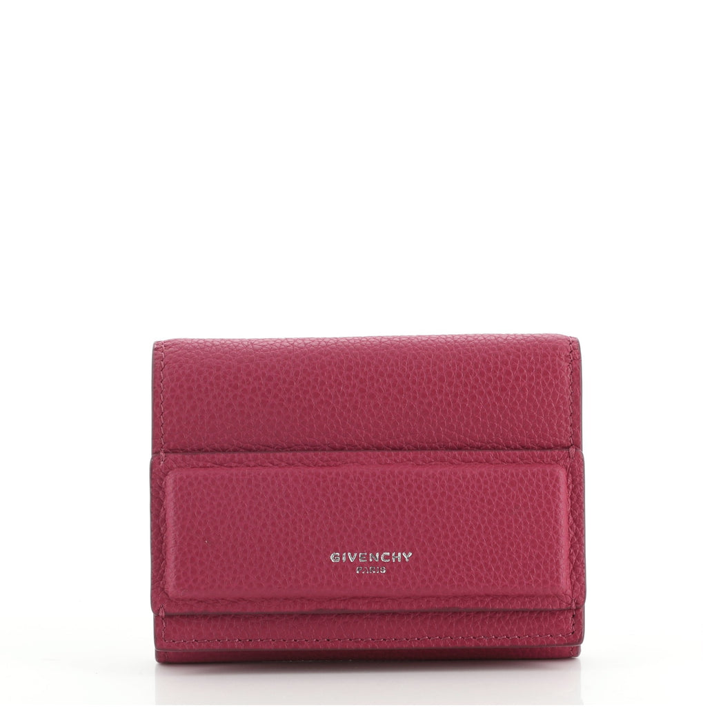 Givenchy Horizon Compact Wallet Leather Pink 7635256