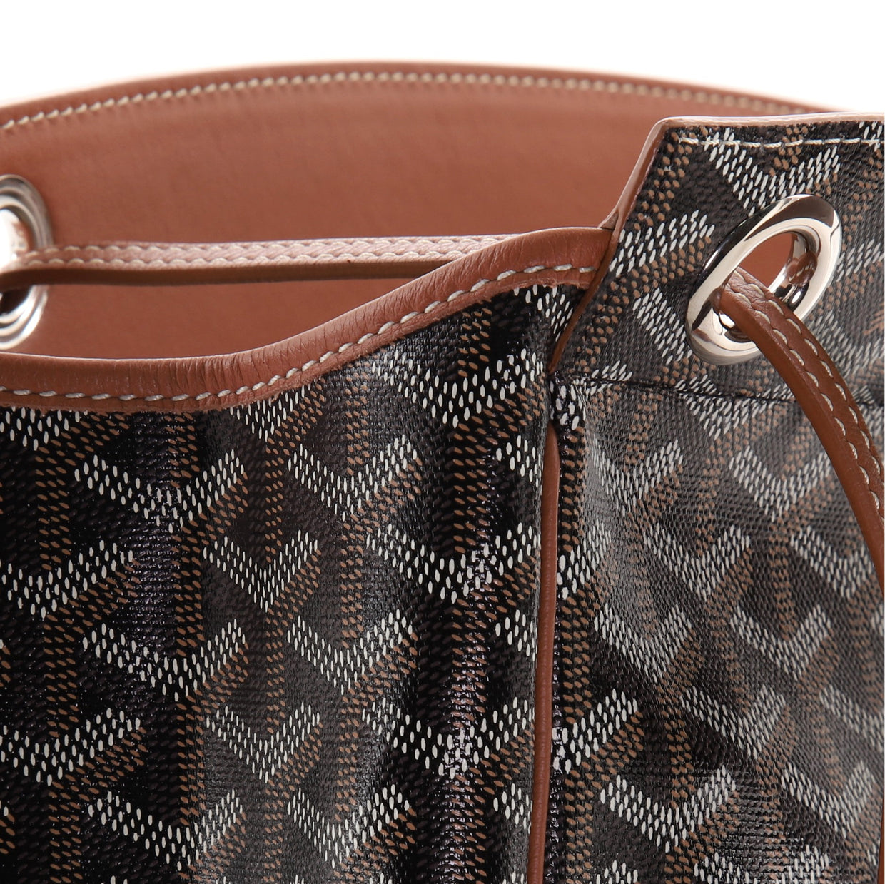 Goyard Grey Goyardine Coated Canvas 2019 Sac Rouette PM Bag Goyard