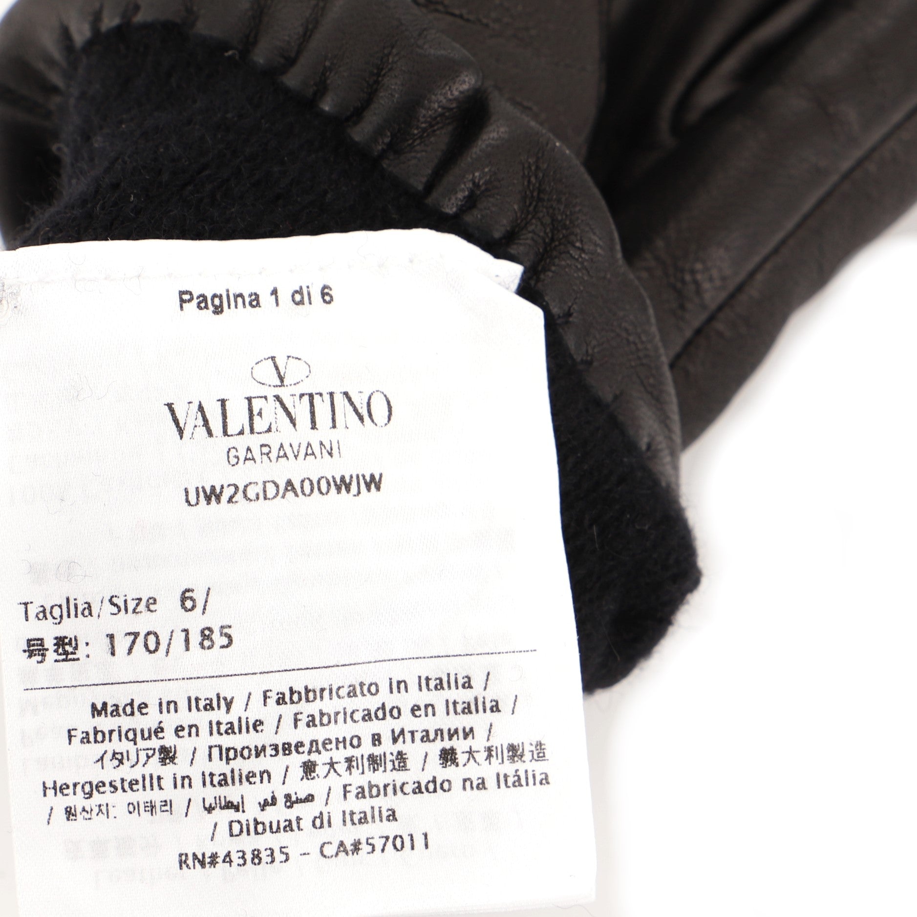 VLogo Gloves Leather 6