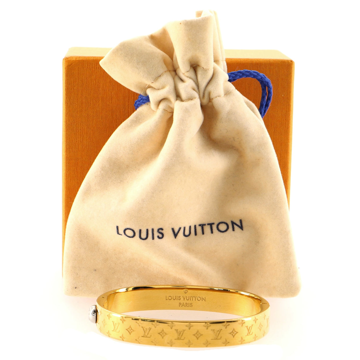 Louis Vuitton Nanogram Cuff Bracelet Metal - Rebag