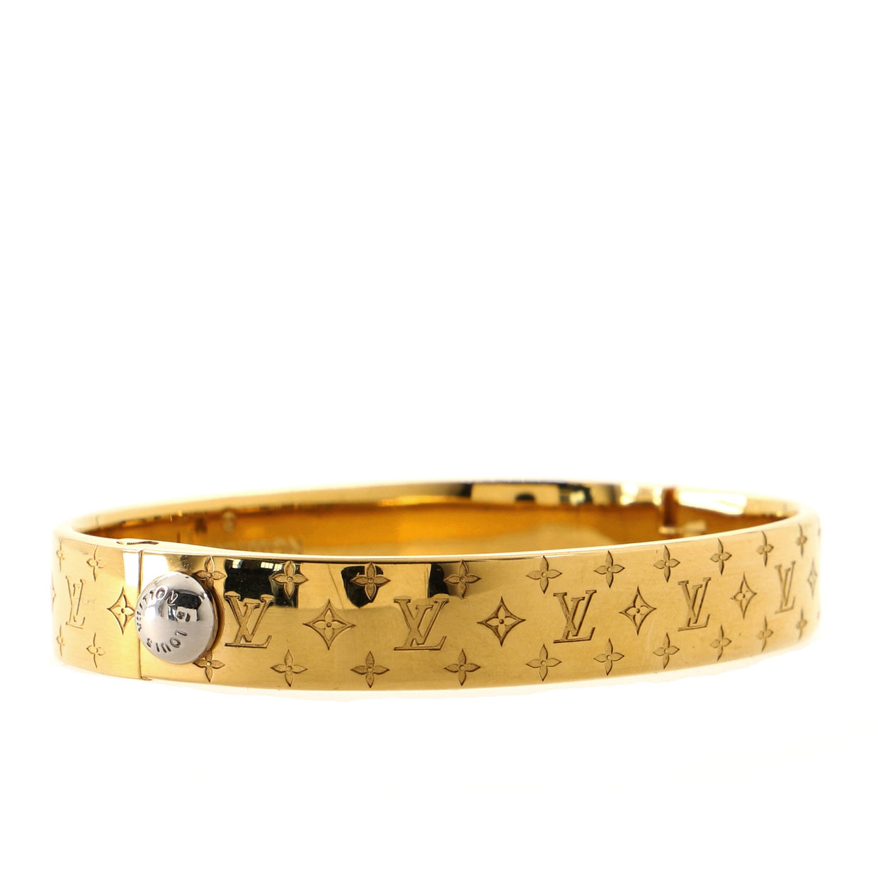 Louis Vuitton Nanogram Cuff Bracelet Metal - Rebag