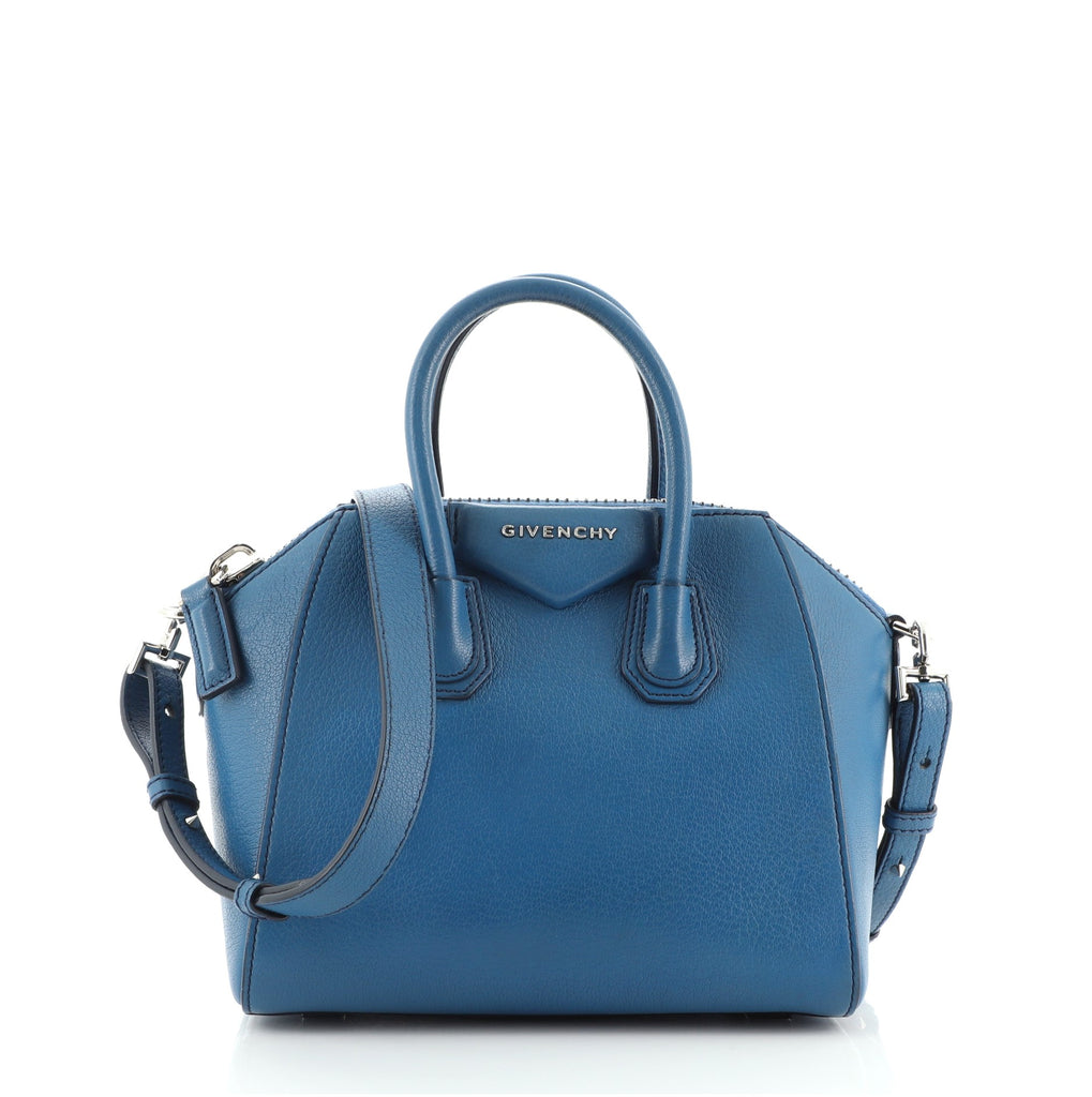 Givenchy Antigona Bag Leather Mini Blue 783601