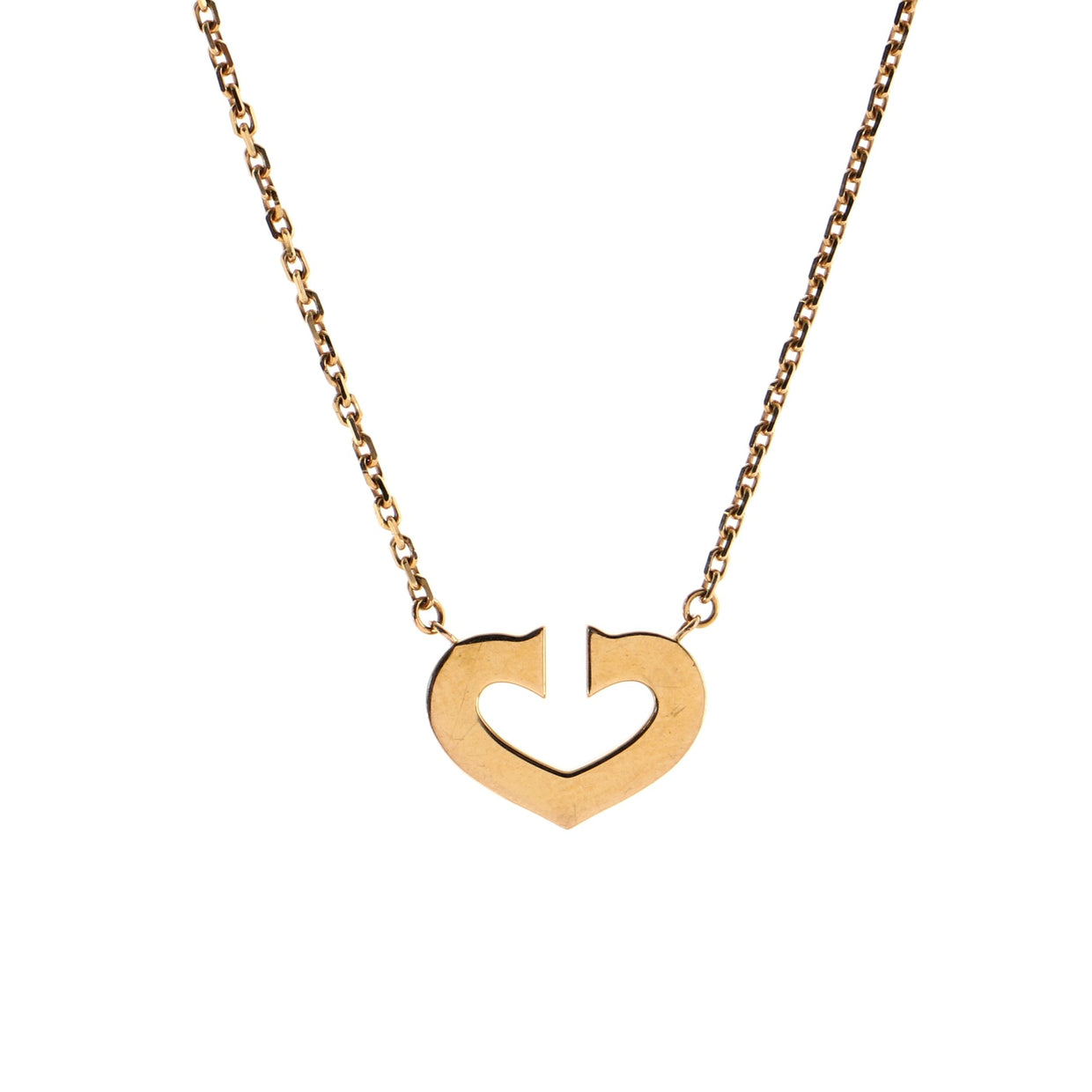 Cartier C Heart de Cartier Pendant Necklace 18K Rose Gold Rose gold ...