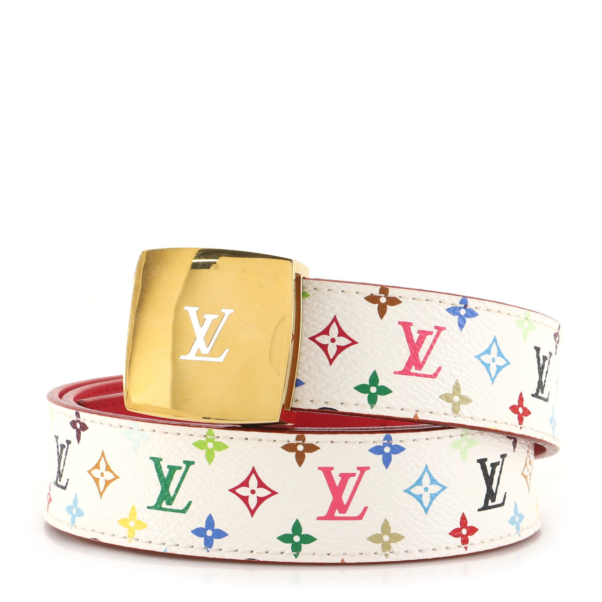 Louis Vuitton LV Cut Reversible Belt Monogram Multicolor and Leather ...