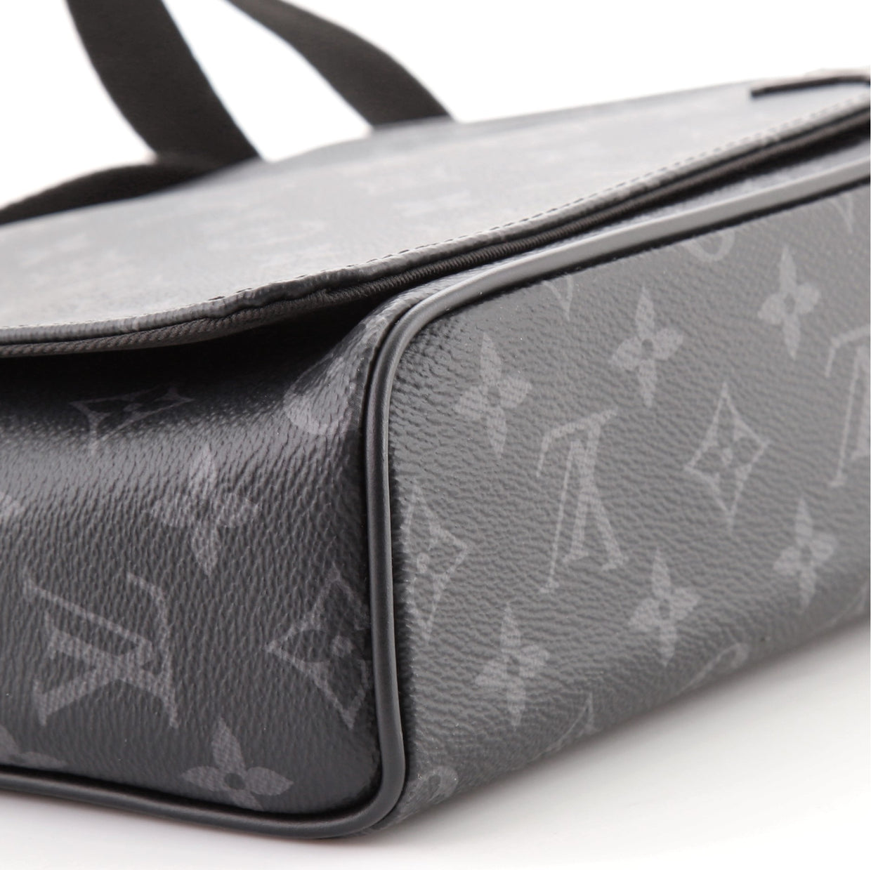 Louis Vuitton Messenger District Monogram Eclipse PM Noir Black in Toile  Canvas with Silver-tone - US