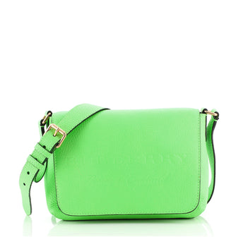 Burberry Burleigh Crossbody Bag Leather Small Green 801231