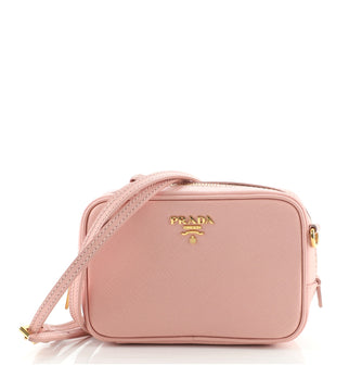 Zip Crossbody Bag Saffiano Leather Mini