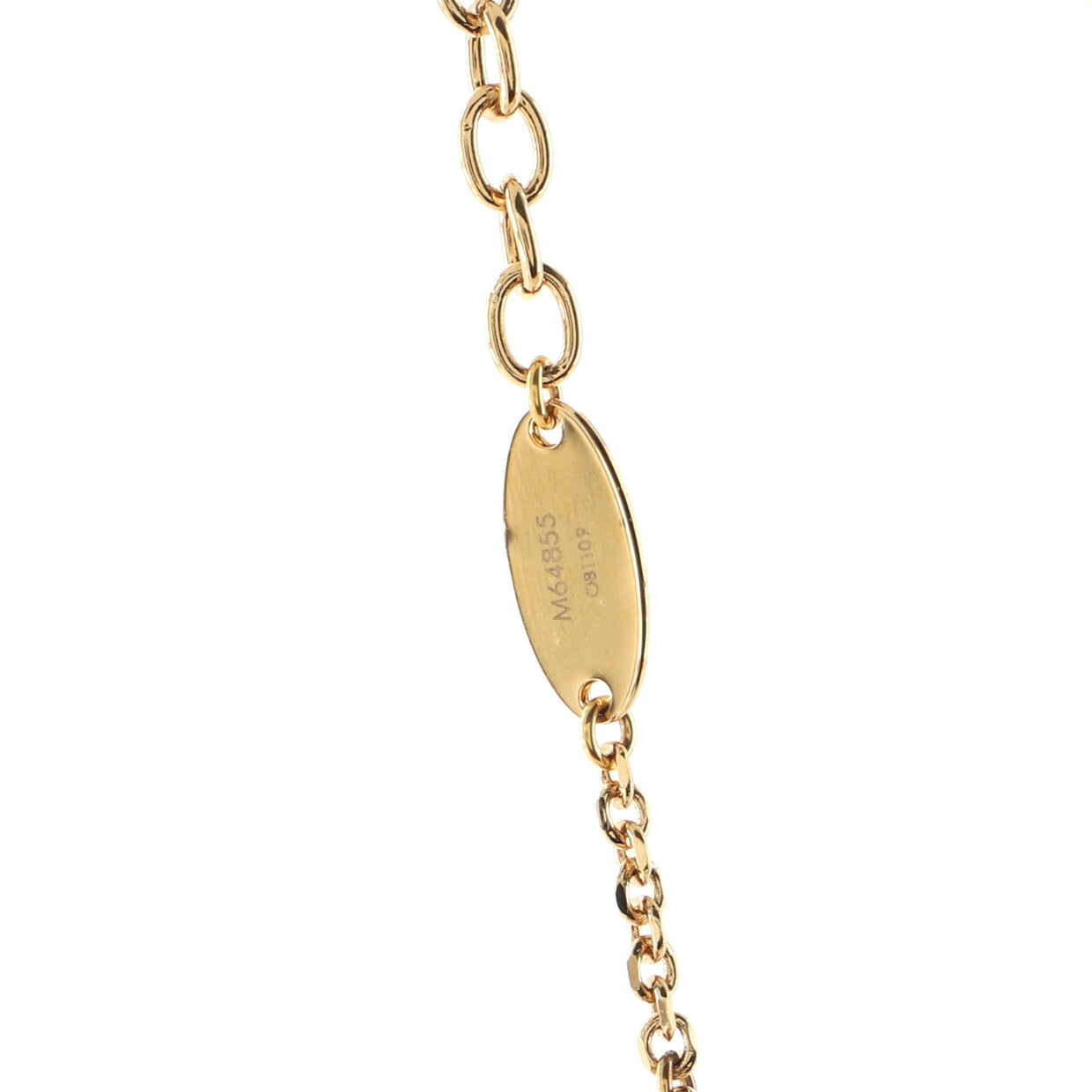 Louis Vuitton Blooming Supple Necklace Metal Gold 80911444