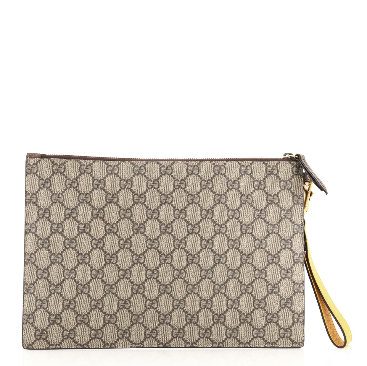 Gucci Neo Vintage Wristlet Pouch GG Coated Canvas 815891 - Rebag