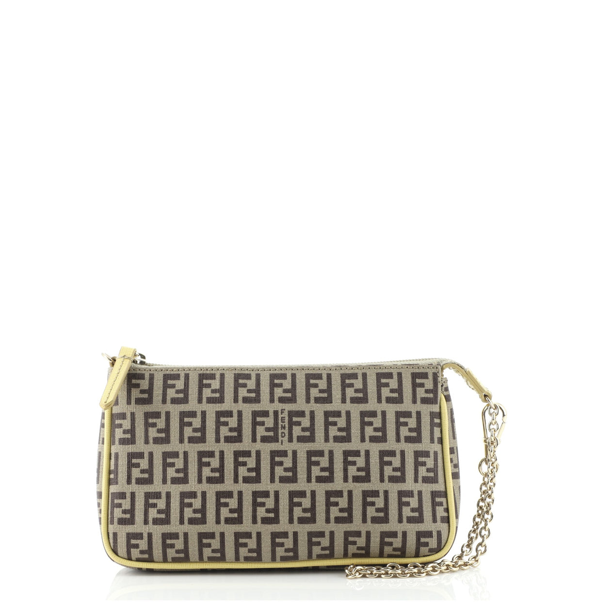 Fendi Chainstrap Forever Mini Pochette Bag in Black