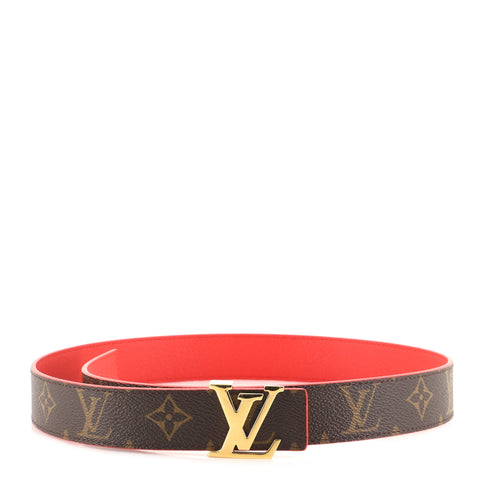 Louis Vuitton LV Initiales Reversible Belt Monogram Canvas and Leather ...
