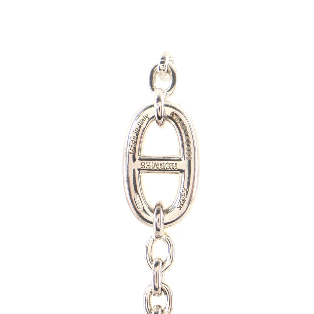 Hermes Farandole Long Necklace Sterling Silver 160 - Rebag