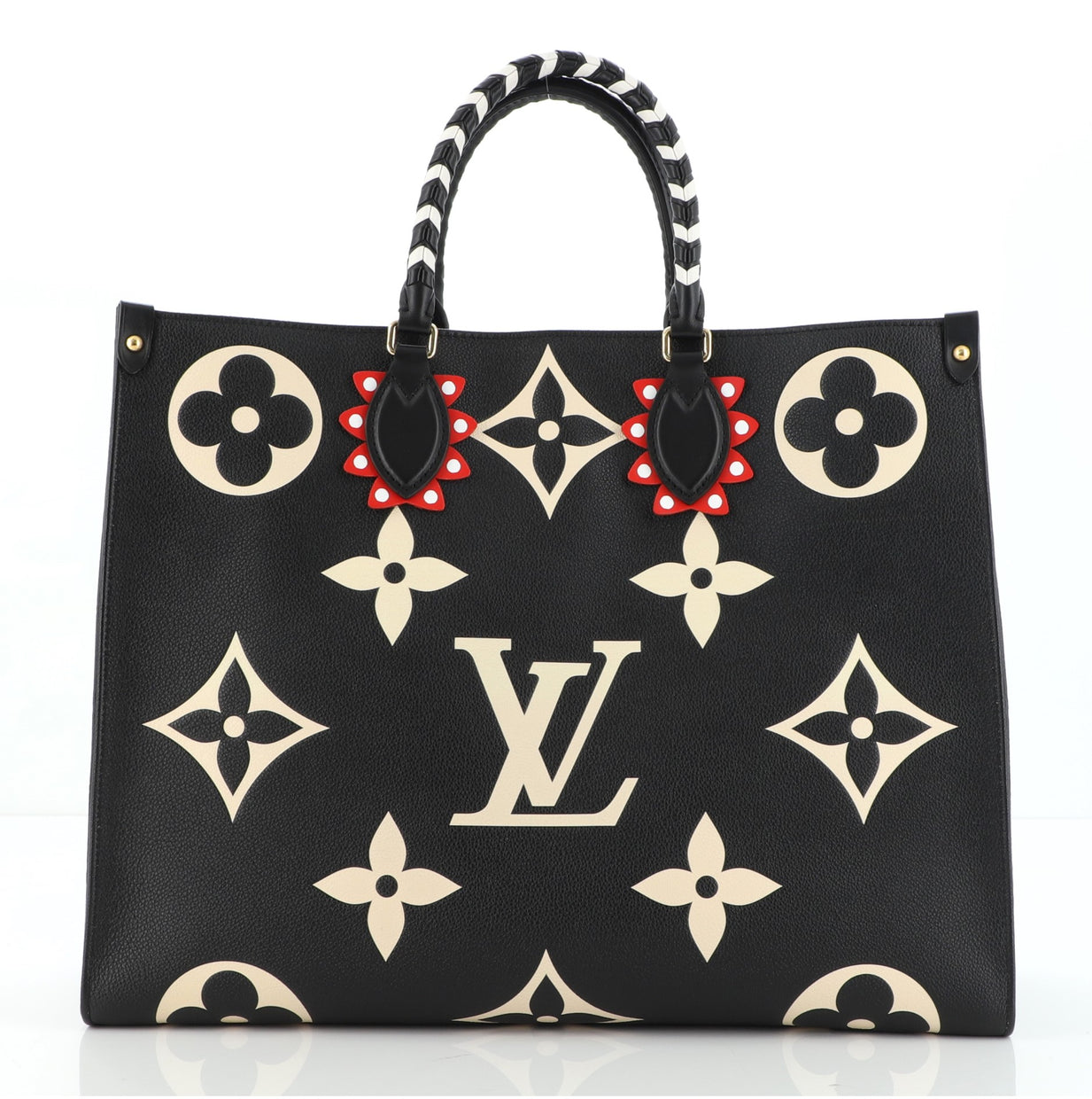 Louis Vuitton Onthego Tote Limited Edition Crafty Monogram Empreinte Giant Gm Black 833841 