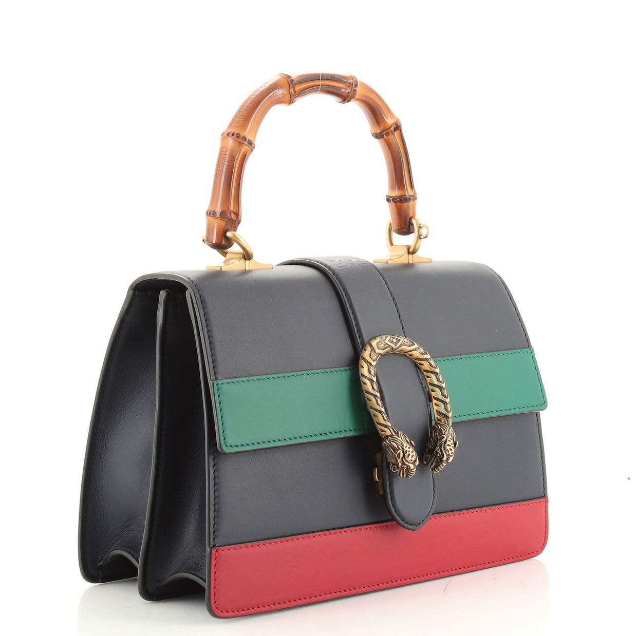 Gucci Dionysus Bamboo Top Handle Bag Colorblock Leather Medium 8370010 ...