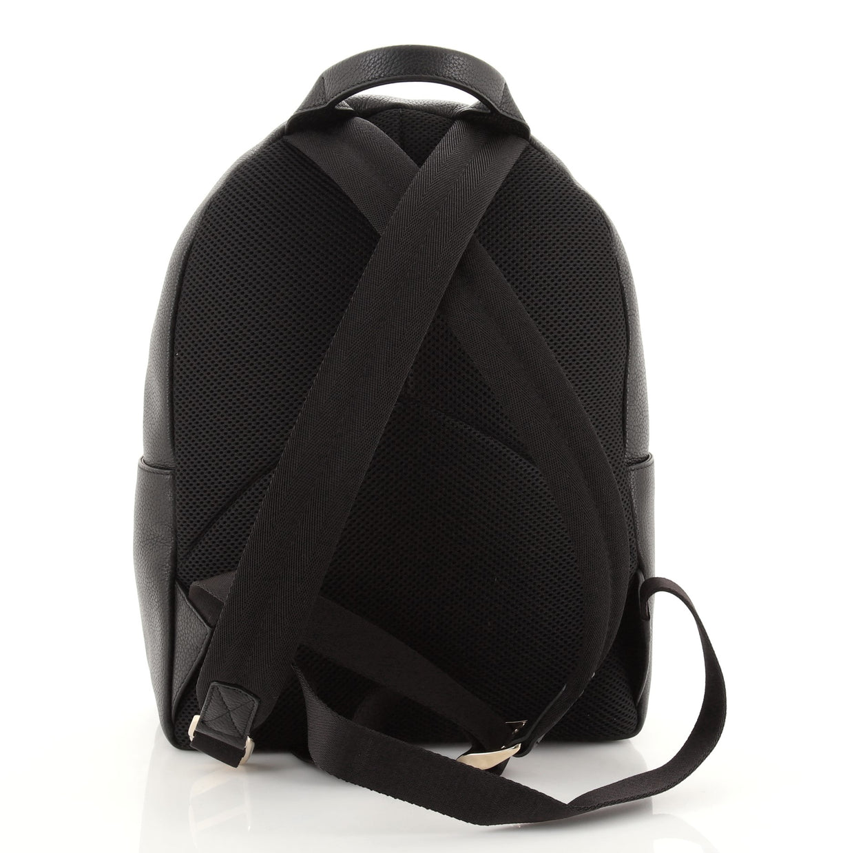 Salvatore Ferragamo Gancini City Zip Backpack Leather Medium Black 839811