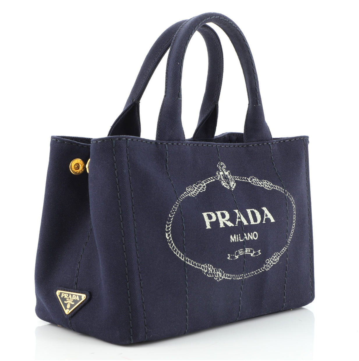 プラダ キャンパス トート PRADA CANAPA アイボリー×黒×レッド