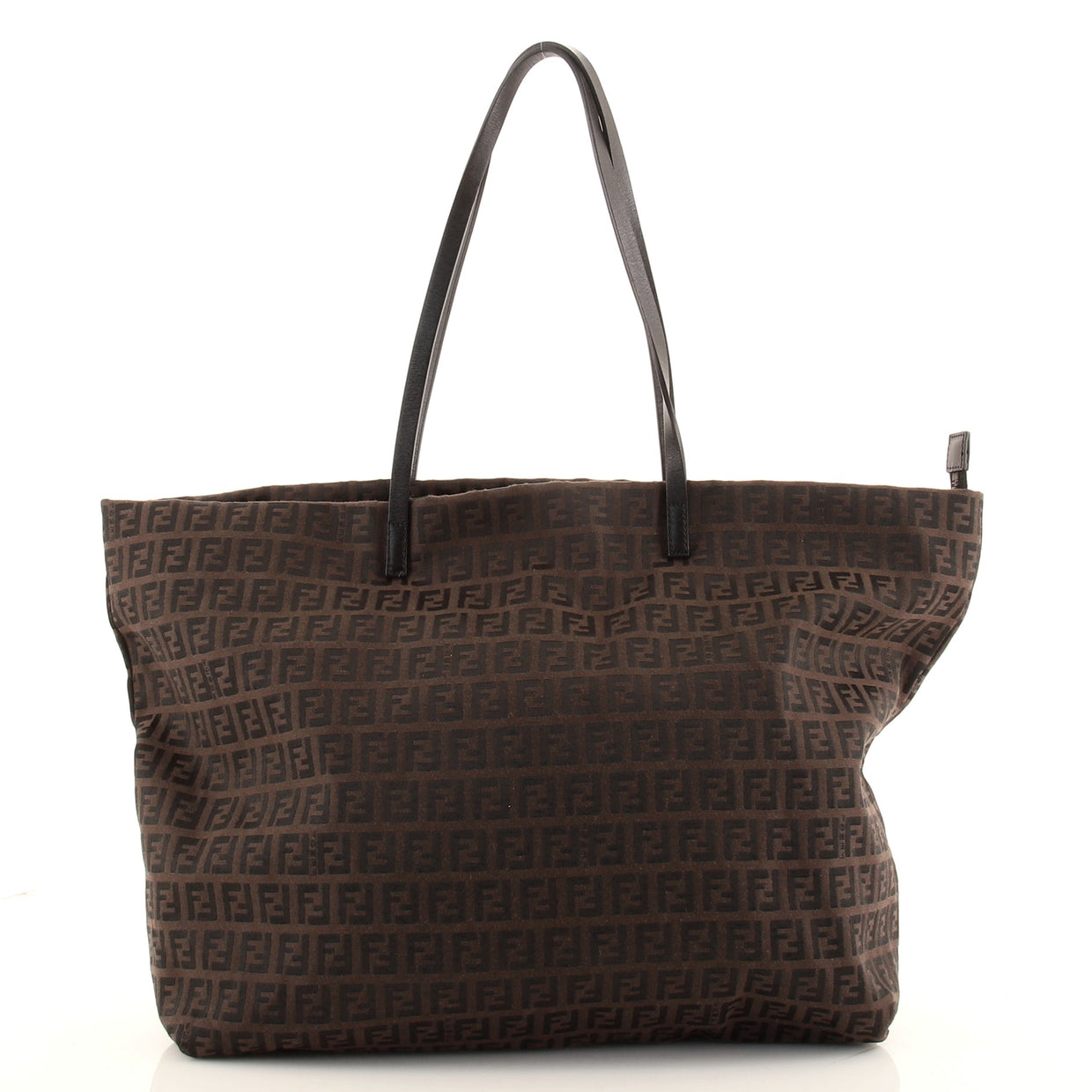 Fendi Roll Tote Zucchino Canvas Large Brown 84669213