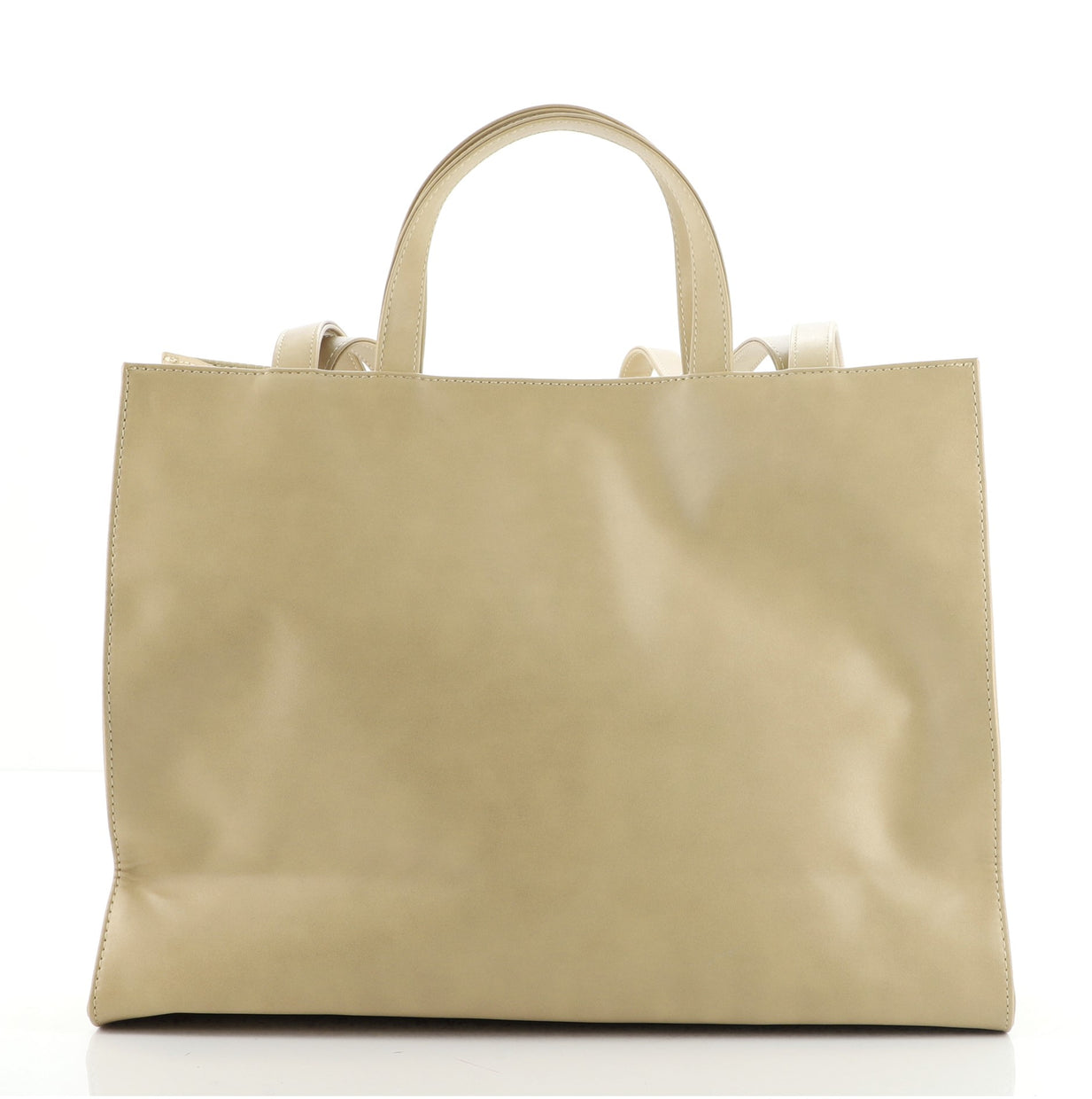 Telfar Shopping Tote Faux Leather Medium Neutral 852581