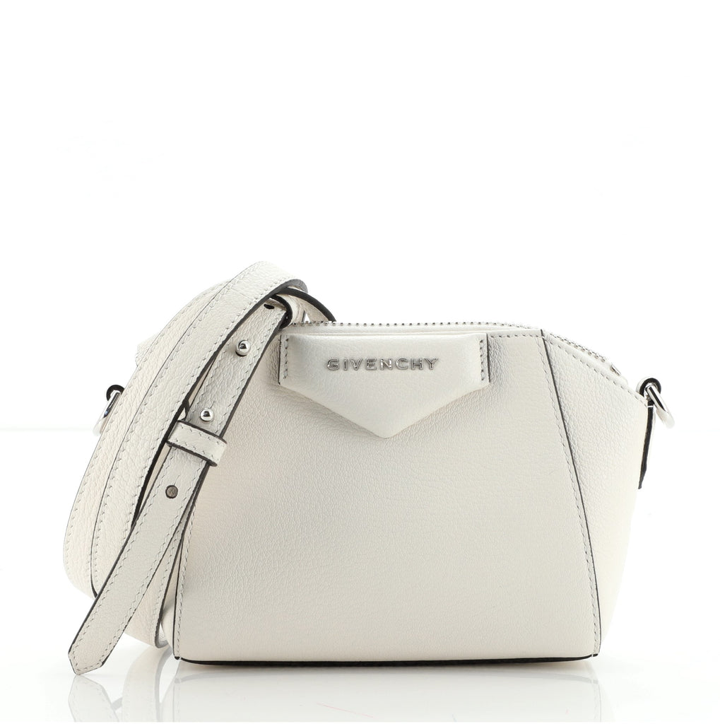 Givenchy Antigona Crossbody Bag Leather Nano Neutral 854741