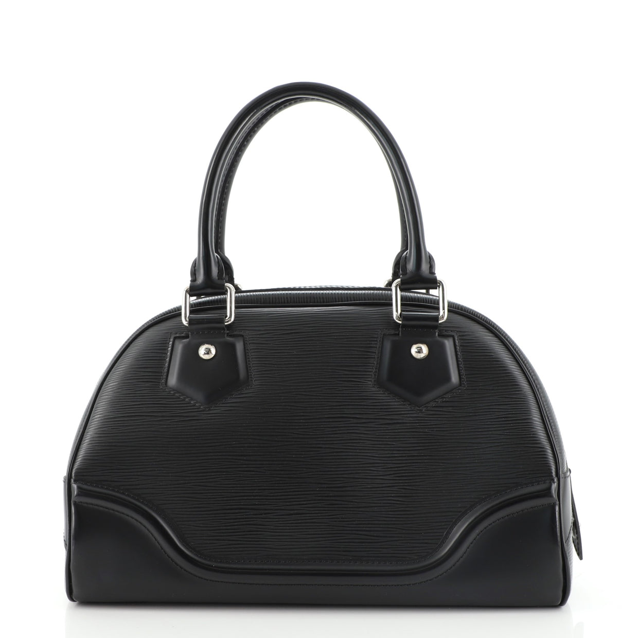 Louis Vuitton Montaigne Bowling Bag Epi Leather PM Black 86017219