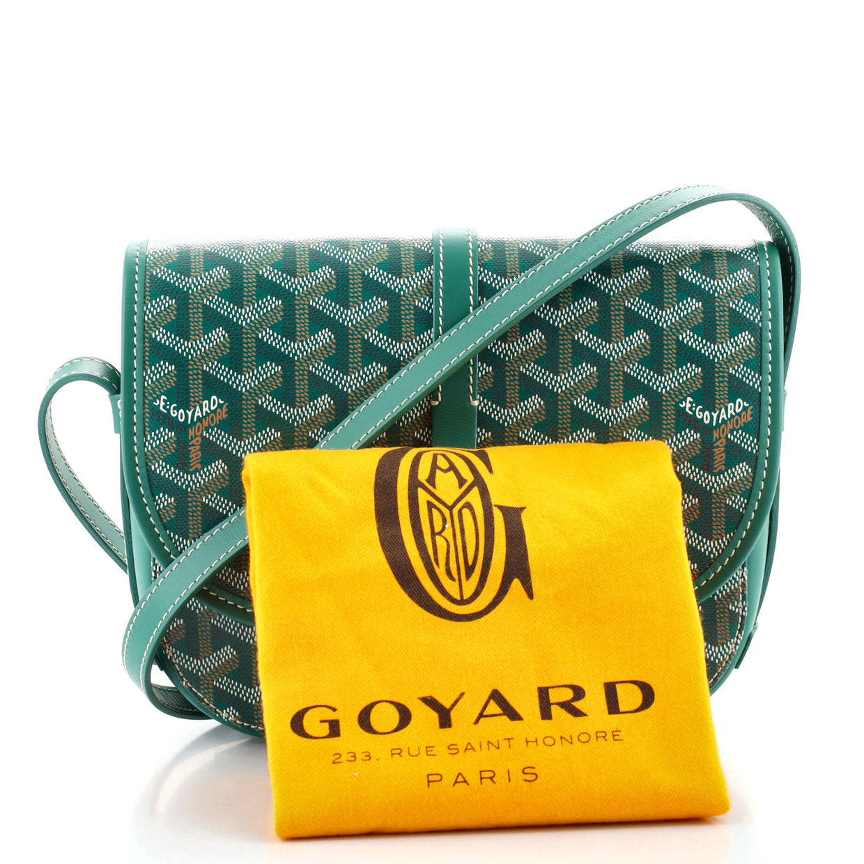 GOYARD Goyardine Belvedere II PM Messenger Bag Green 567445