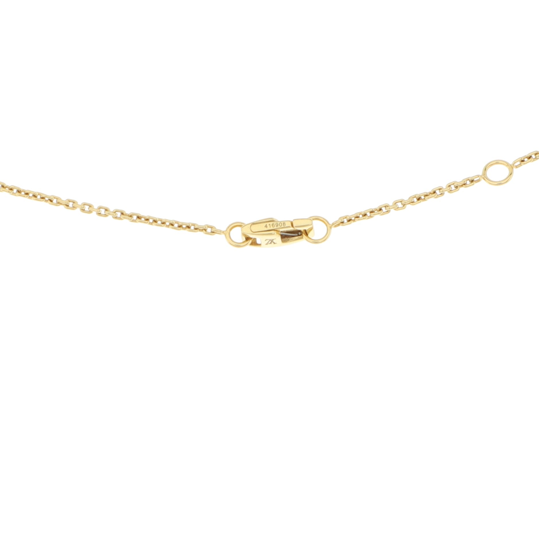 Monogram Idylle Pendant Necklace 18K Yellow Gold with Diamond