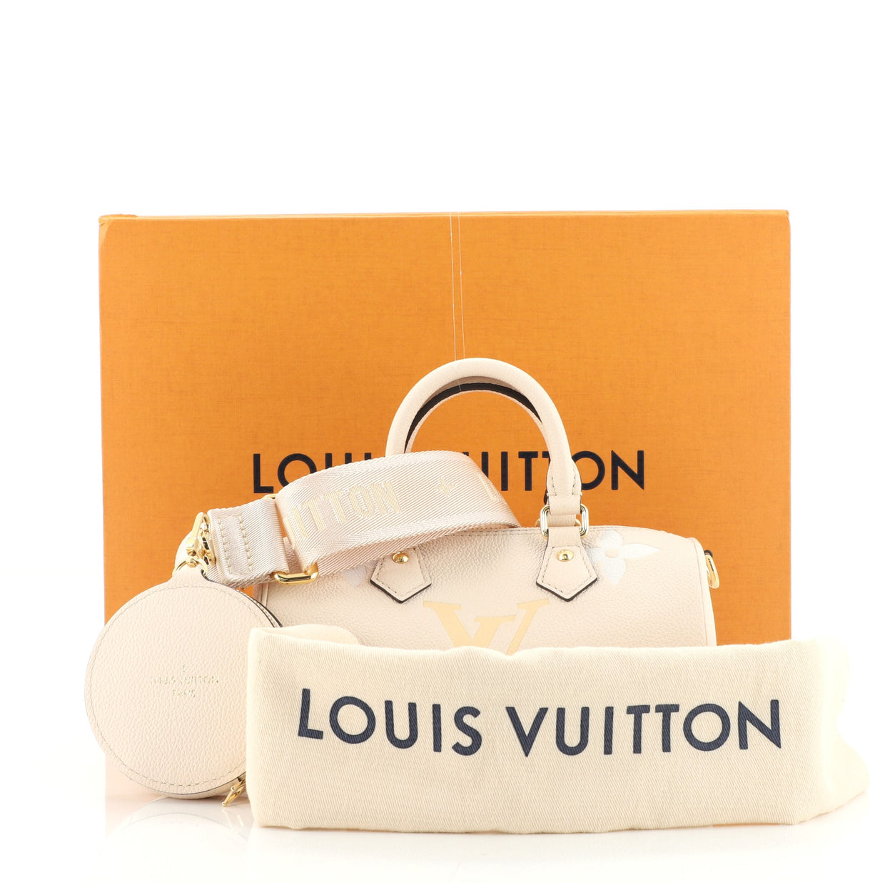 Louis Vuitton Pink Monogram Empreinte Leather Papillon BB Carryall Bag at  1stDibs