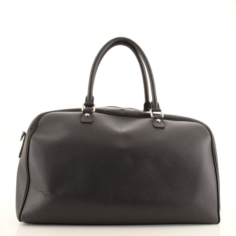 Louis Vuitton Nikolai Duffle Bag Taiga Leather Black 8688272