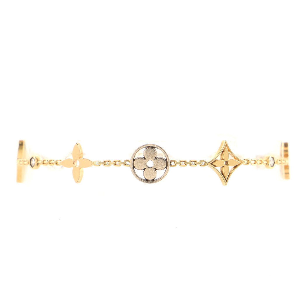 Louis Vuitton Star Blossom Bracelet, White Gold, Diamonds (Q95912)