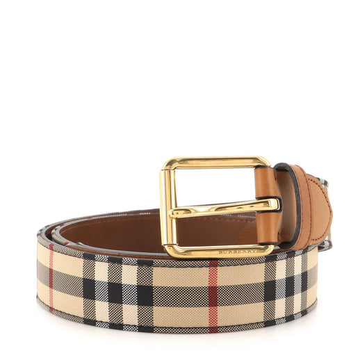 Burberry Buckle Belt Vintage Check Canvas Medium 95 889103 - Rebag