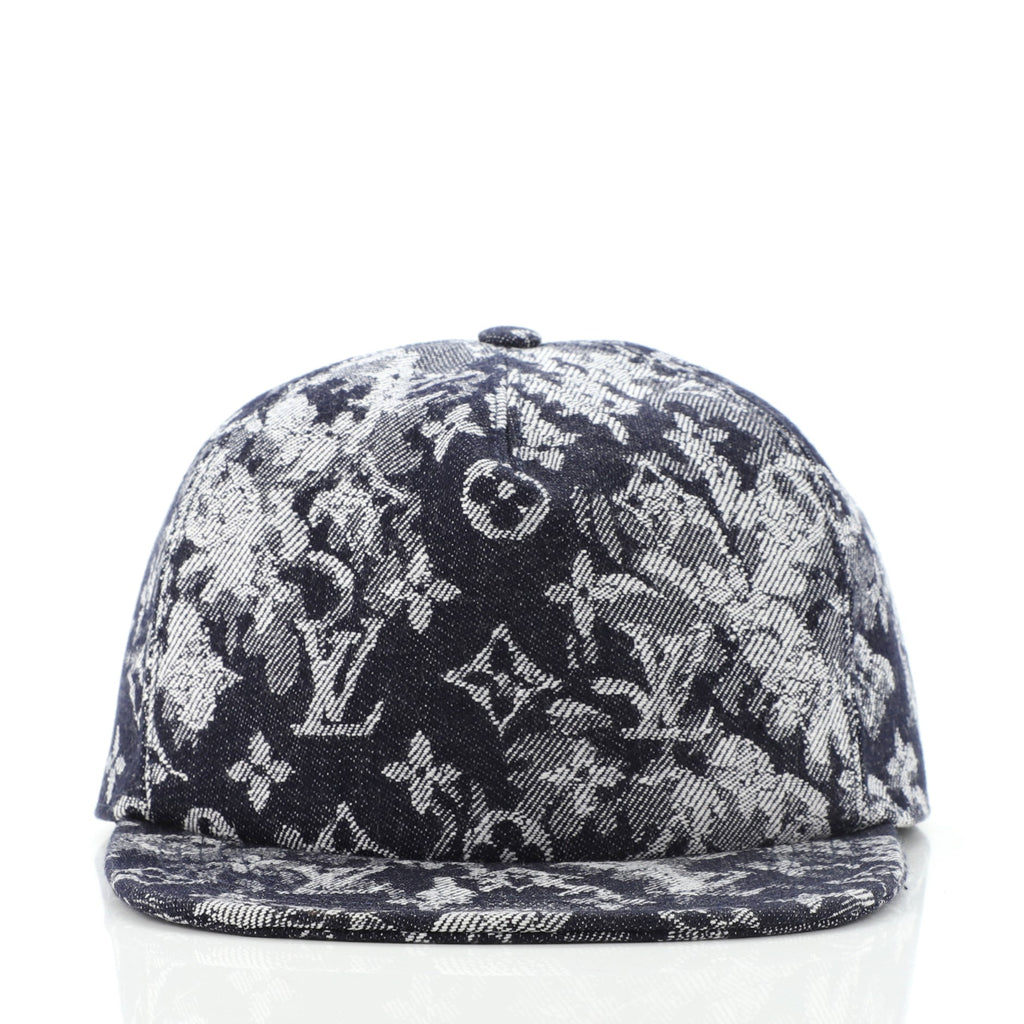 Louis Vuitton Baseball Cap Monogram Tapestry Canvas Blue 8917230