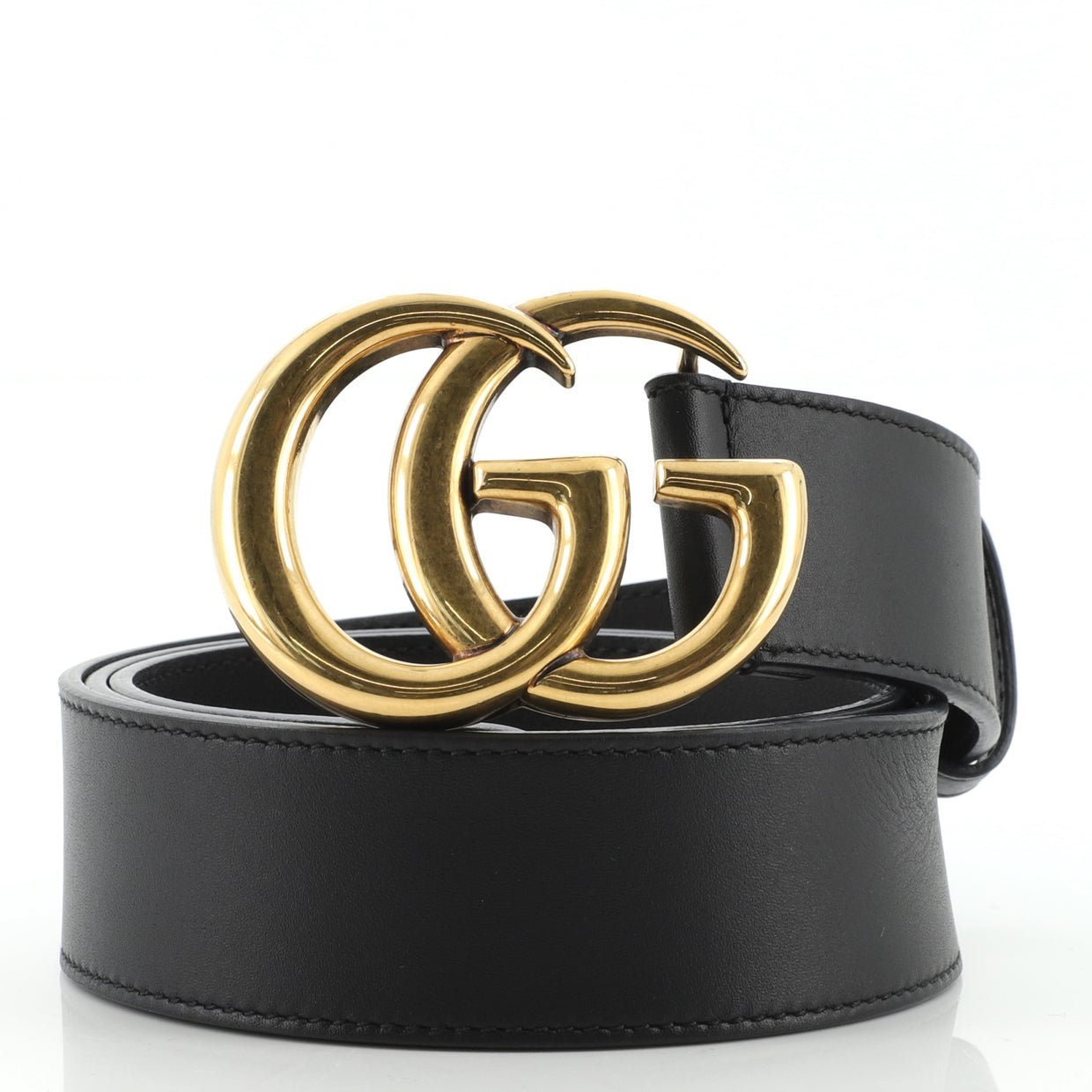 Gucci GG Marmont Belt Leather Wide 90 895831 - Rebag