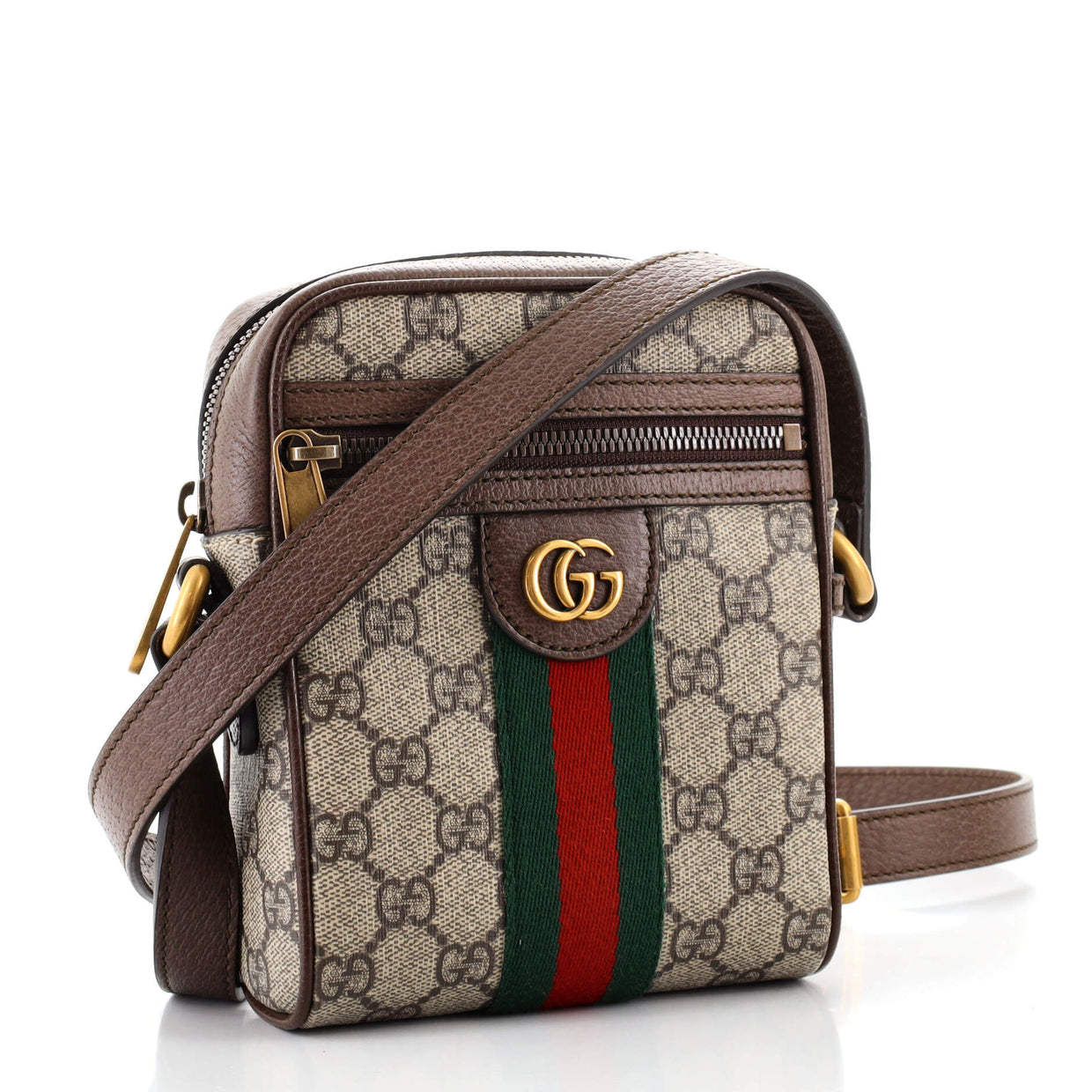 Gucci Ophidia Messenger Bag GG Coated Canvas Mini Brown 905831