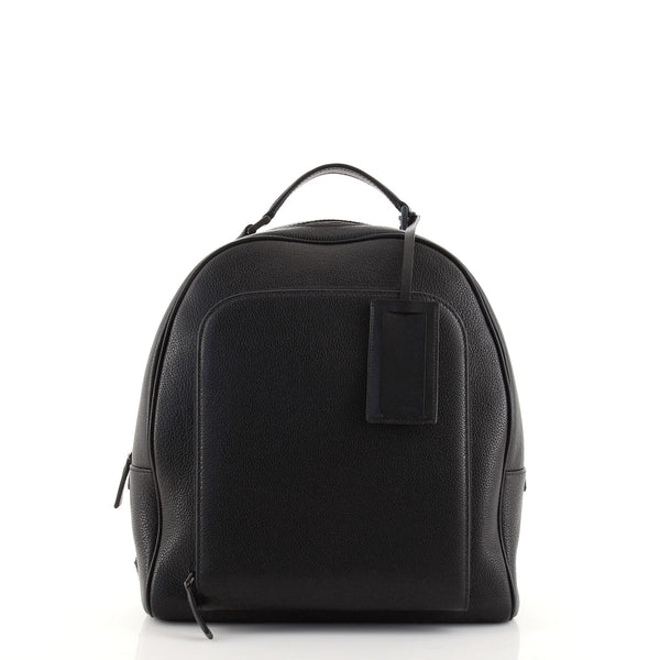 Prada Convertible Front Pocket Backpack Leather Medium Black 91027148