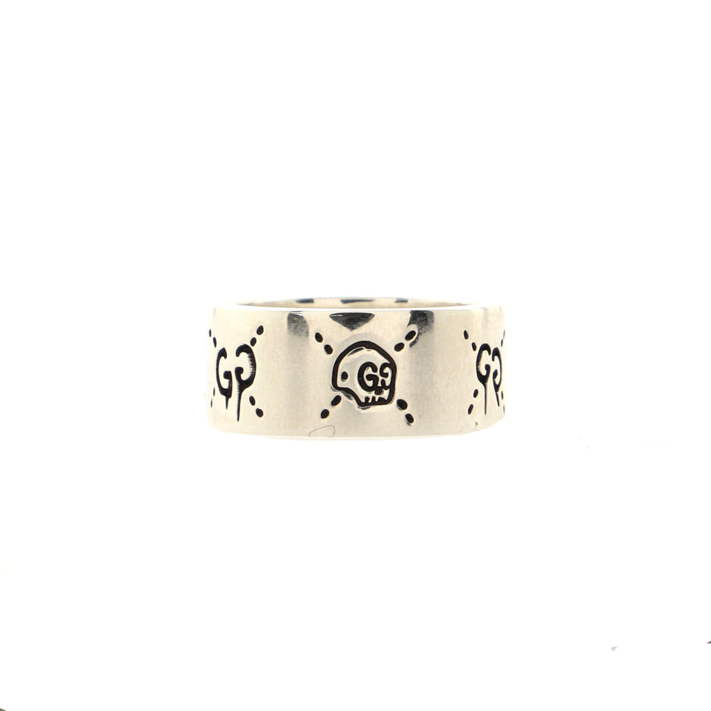 Gucci Ghost Skull Ring Sterling Silver Silver 924942
