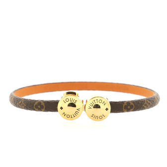 Louis Vuitton MONOGRAM Historic mini monogram bracelet (M6407F, M6407E)