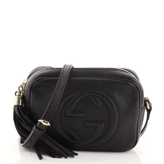eksekverbar Gå rundt Underholdning Gucci Soho Disco Crossbody Bag Leather Small Black 967931