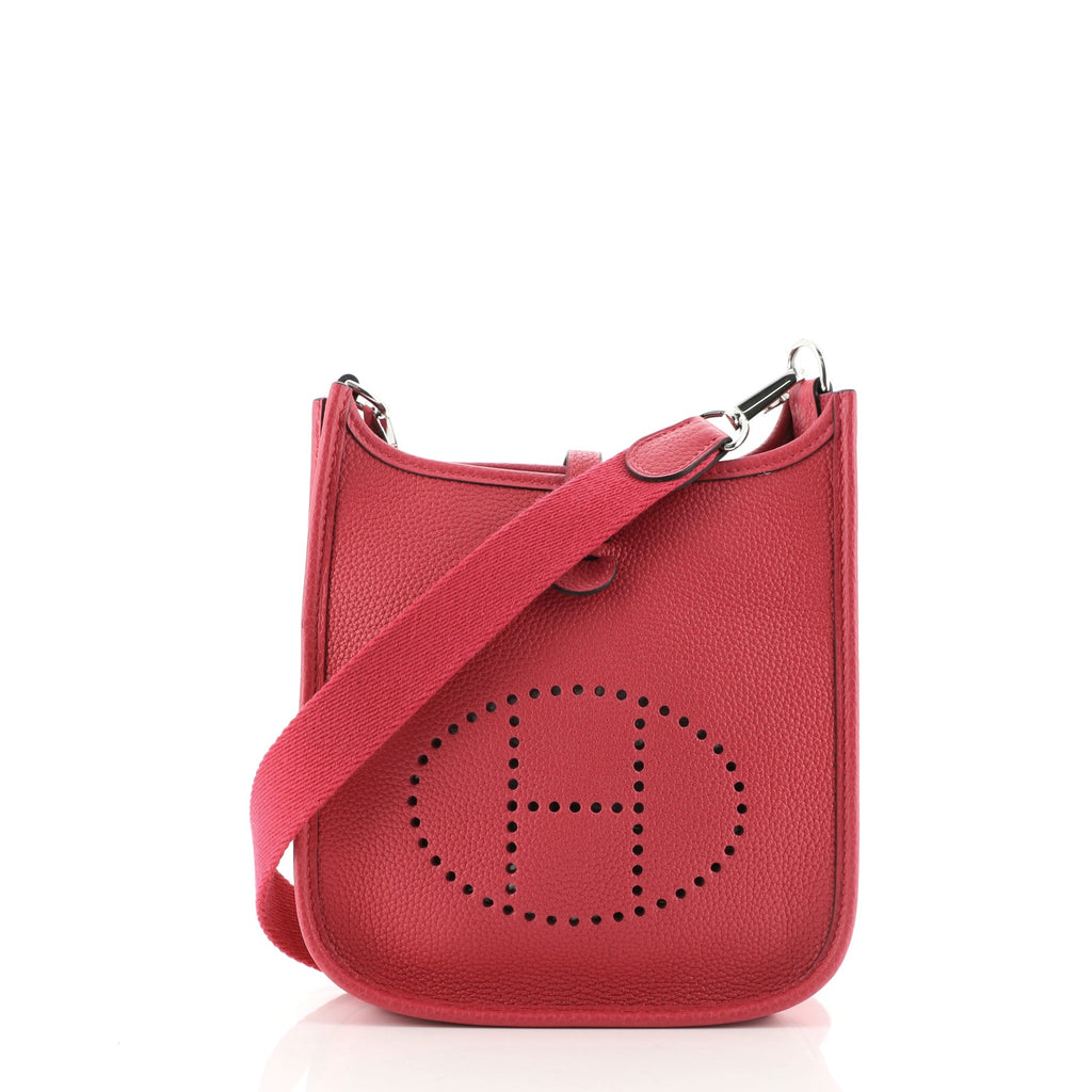 Evelyne Hermès Evelyn mini Red Leather ref.404460 - Joli Closet