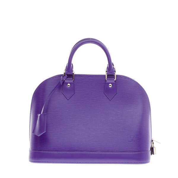 Buy Louis Vuitton Alma Handbag Epi Leather PM Purple 120404 – Trendlee