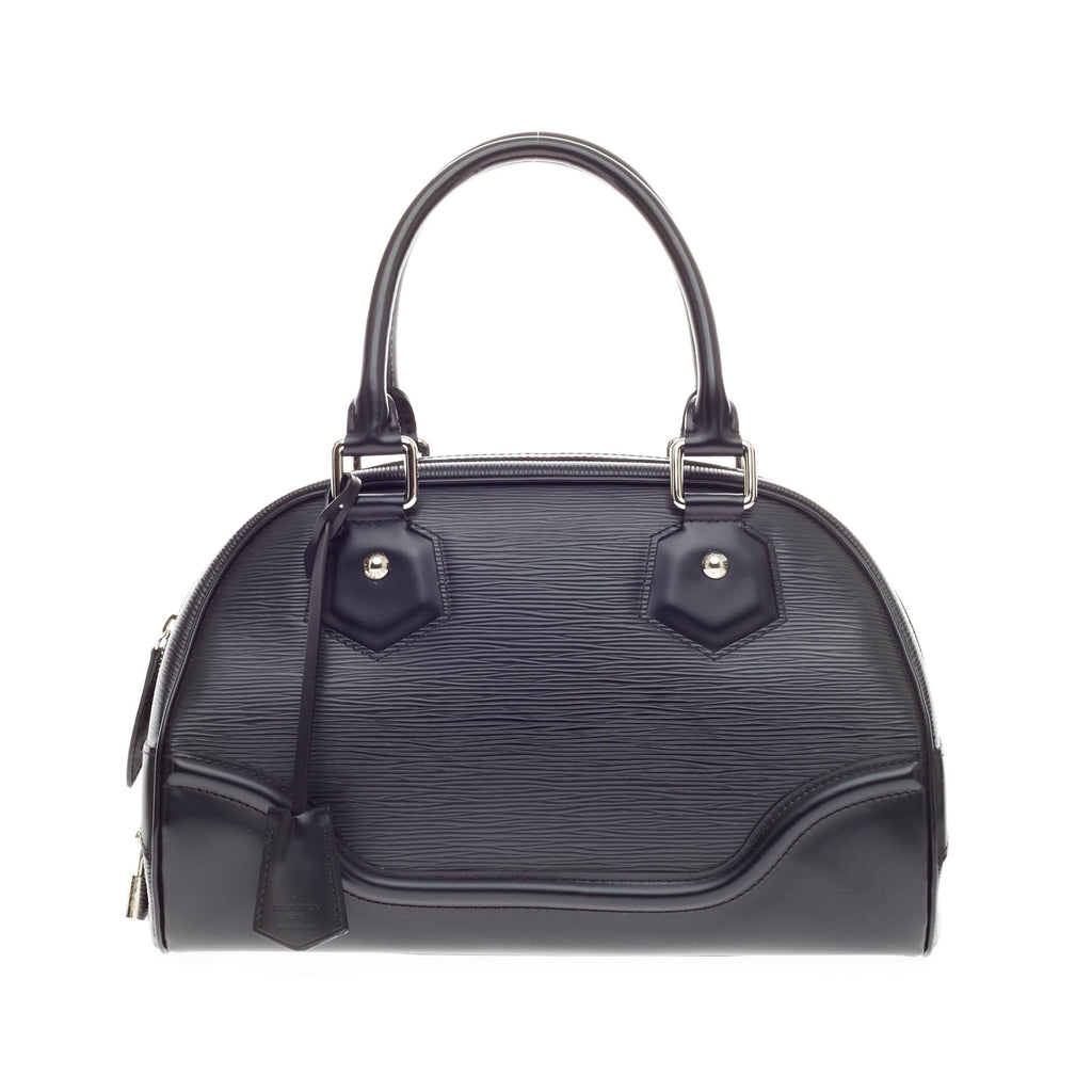 Buy Louis Vuitton Montaigne Bowling Bag Epi Leather PM Black 139701 – Trendlee