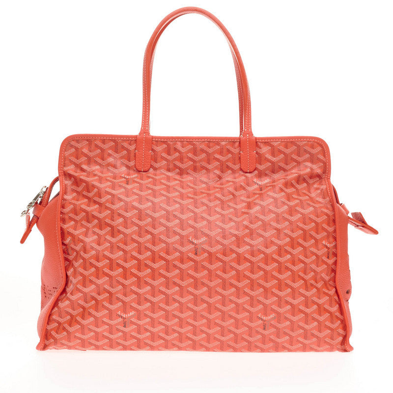 bagfetishperson: Inside my bag: Goyard Hardy PM Red