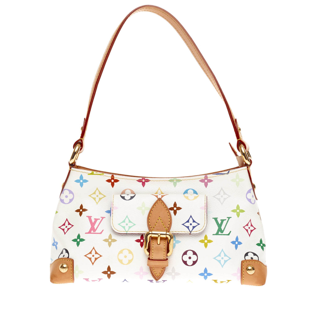 Louis Vuitton White Monogram Multicolore Eliza Bag at 1stDibs