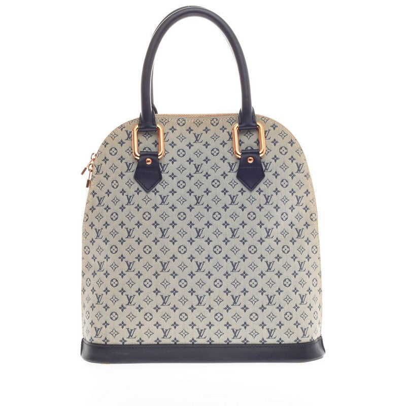 Buy Louis Vuitton Alma Handbag Mini Lin Haut Gray 264403 – Trendlee