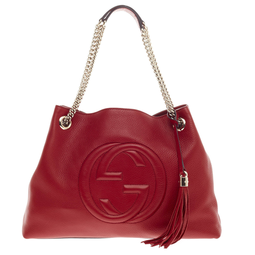 Buy Gucci Soho Shoulder Bag Chain Strap Leather Medium 339801 – Trendlee
