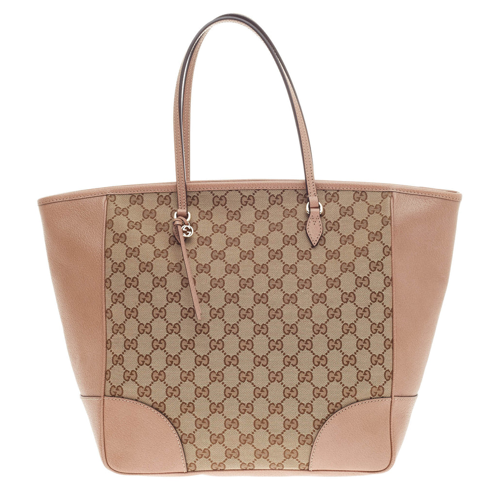 Buy Gucci Bree Original Tote Leather and GG Canvas Medium 341604 – Trendlee